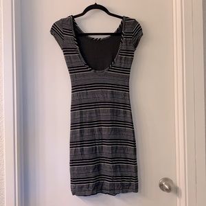 Velvet Torch Low-Back Stripe Dress